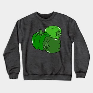 Three Green Bell Peppers Crewneck Sweatshirt